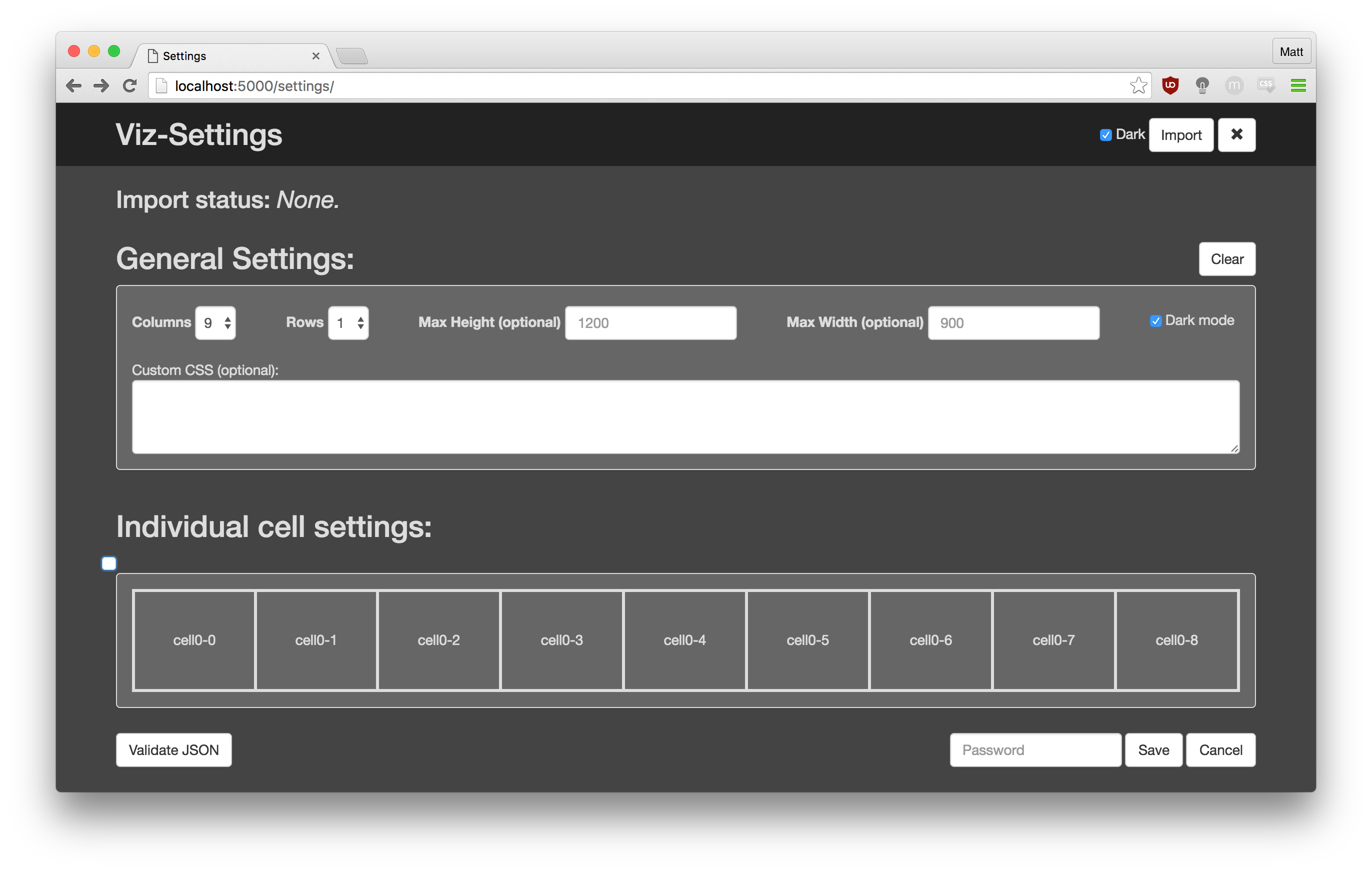 Screenshot of current build.