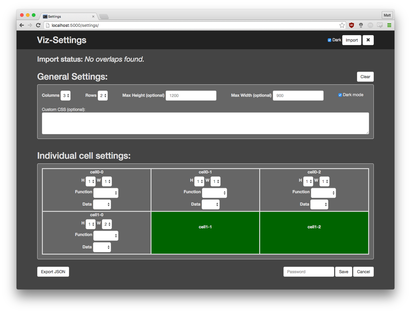 Screenshot of current build.
