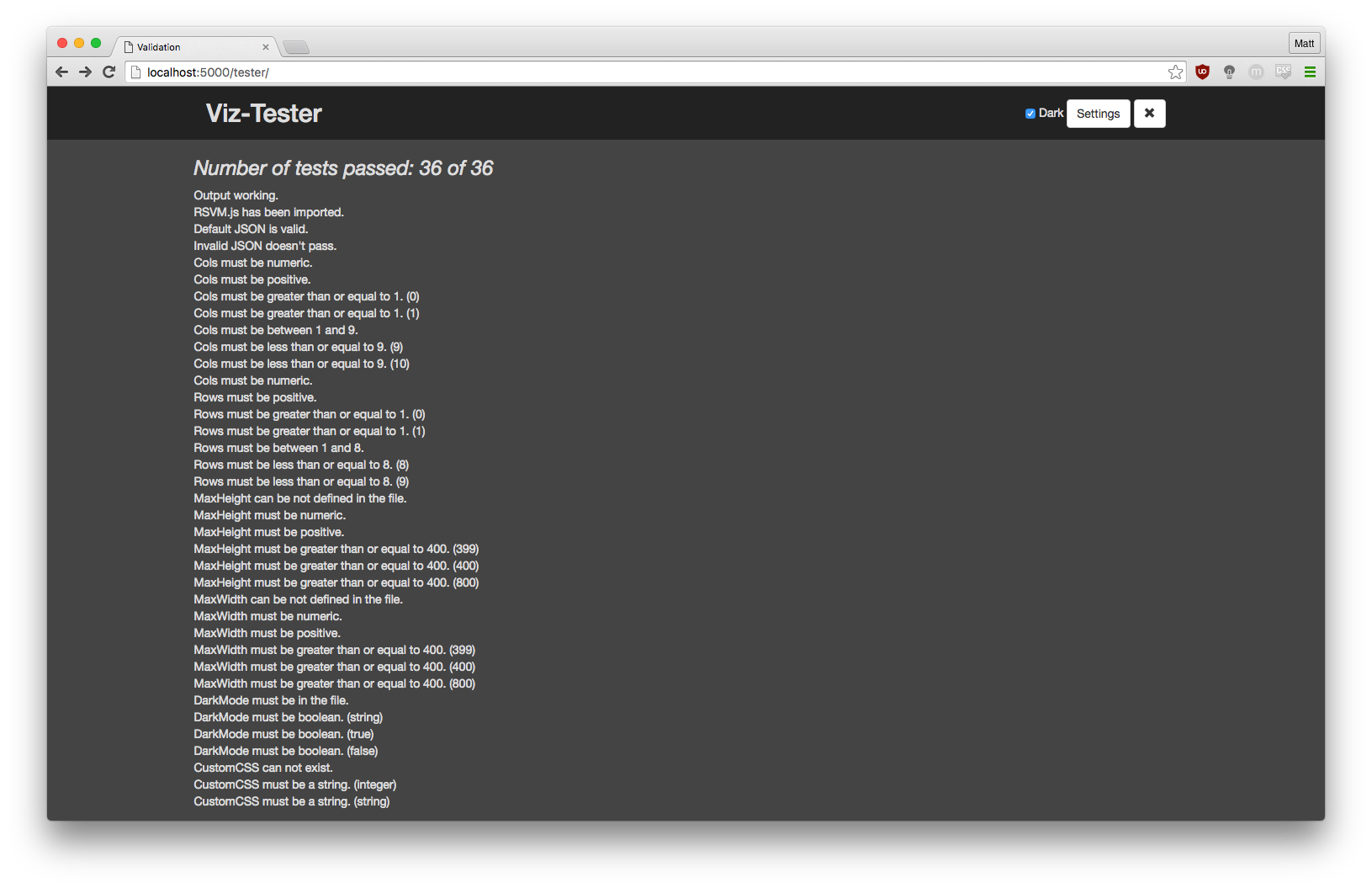 Screenshot of current build.