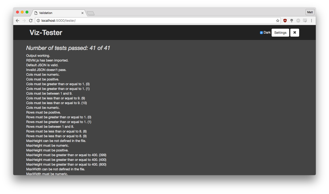 Screenshot of current build.